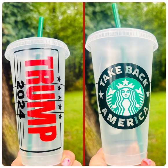 Trump 2024 custom Starbucks cold cup - Picture 2 of 5